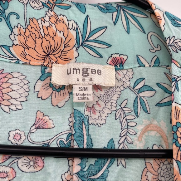 Umgee Boho Open Front Floral Kimono - Picture 5 of 9